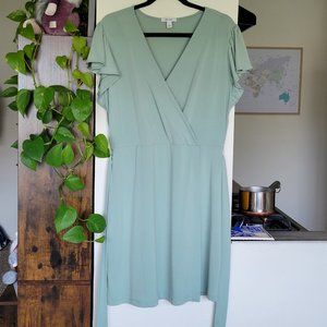 Women's Nine West Dolman Sleeve Wrap Dress (L)